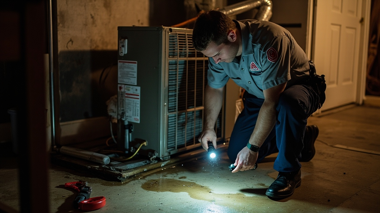 AC Unit Leaking Water in Nashville – Fast Diagnosis and Permanent Repair