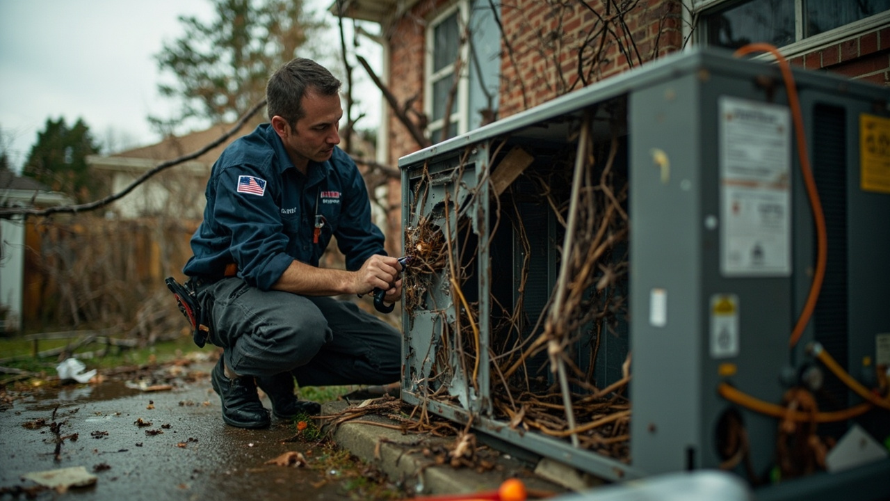 How Alpha HVAC Nashville Restores Storm Damaged Systems